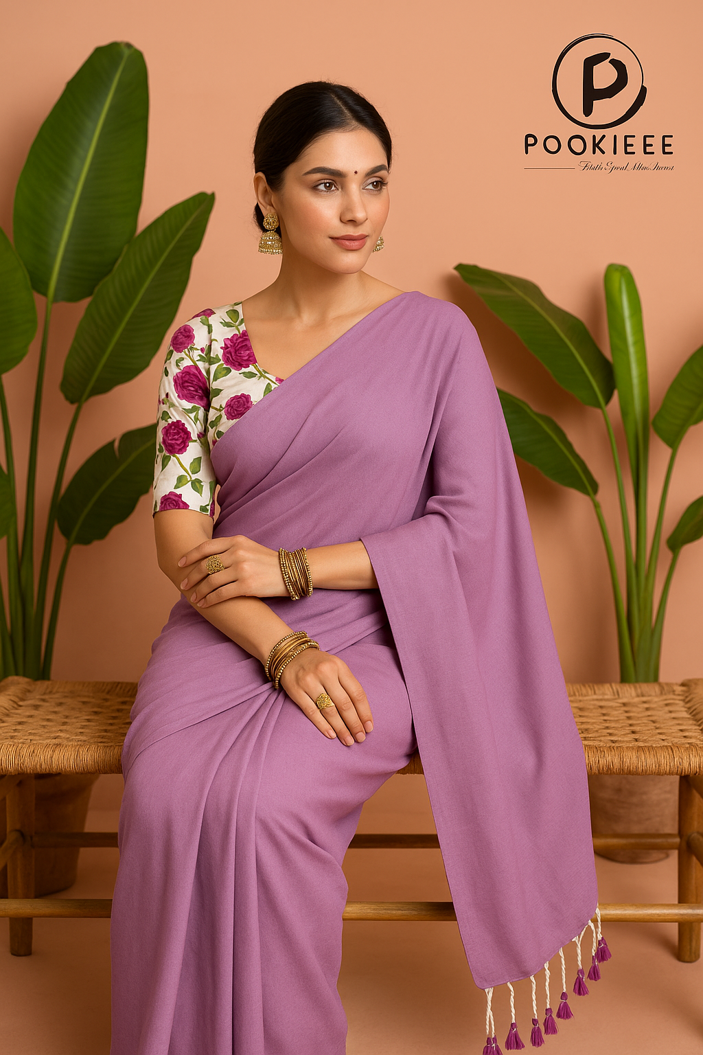 Khadi Cotton Saree with Blouse Piece